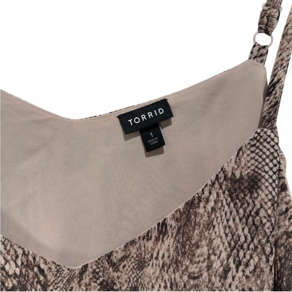 Torrid Snakeskin Top Animal Print Sophie Swing Cami Plus Size, Business Casual - Picture 7 of 9